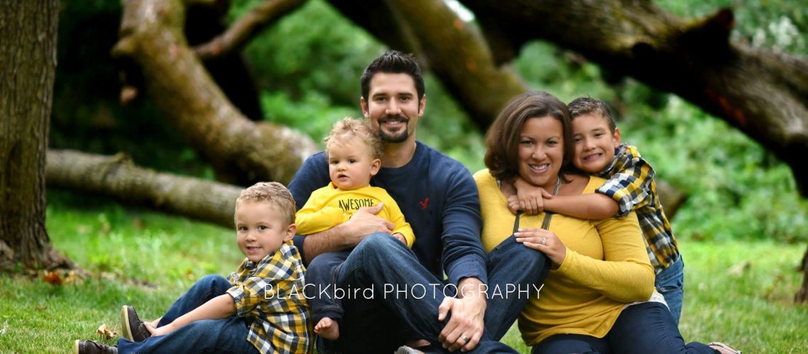 Jonathon & Meagan Mann, and their three wild boys: Keegan, Hudson, & Rowen